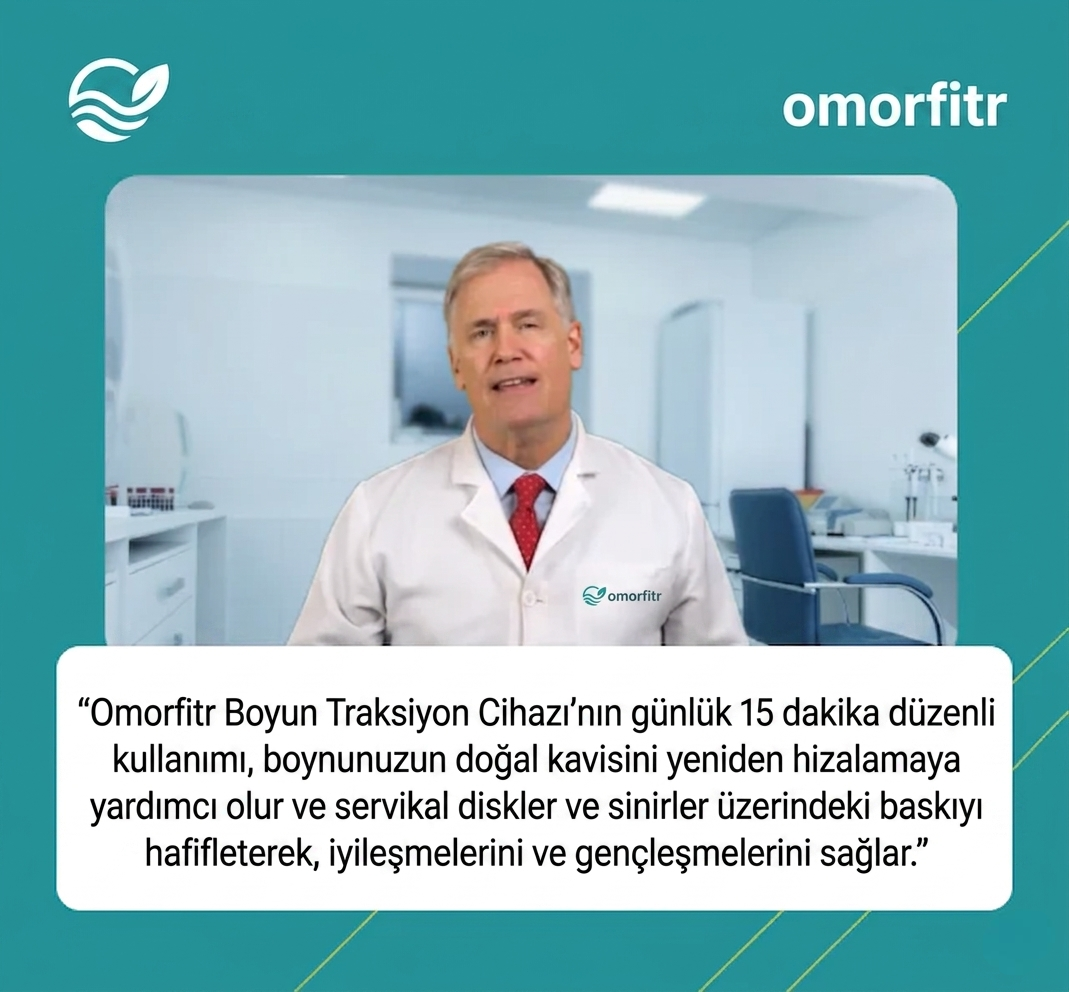 Omorfi Medikal Boyun Traksiyon Yastığı - Boyun Fıtığı, Düzleşme ve Ağrı Giderici Yastık