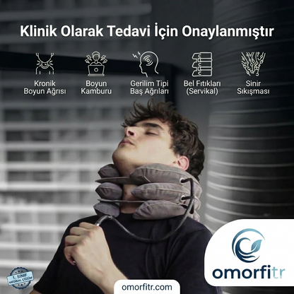 Omorfi Medikal Boyun Traksiyon Yastığı - Boyun Fıtığı, Düzleşme ve Ağrı Giderici Yastık